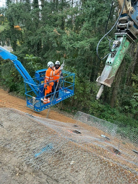 Confortement d’un talus