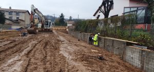 Réalisation de soutènements provisoires et définitifs