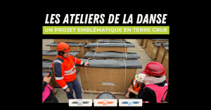 Projet emblématique mixte en béton architectonique et terre crue