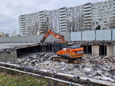 Démolition d’un parking souterrain existant
